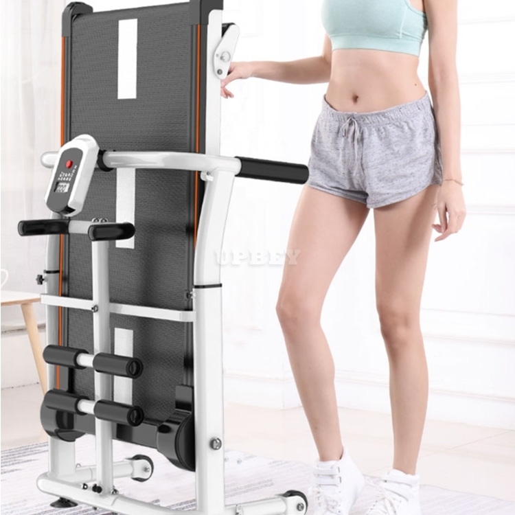 M9 New 3 In 1 Household Mechanical Treadmill With LCD Display Low Noise Walking Machine Foldable Home Trainer Fitness Equipment