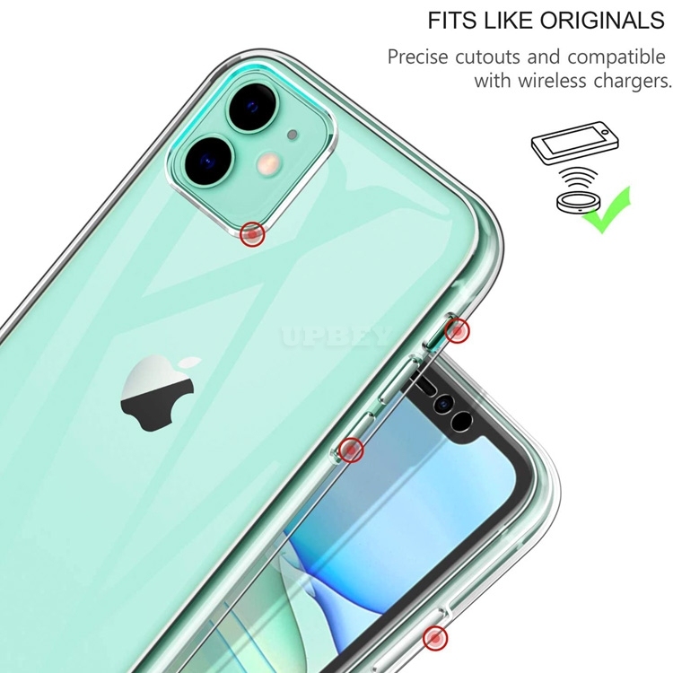 Cover Case TPU for iPhone Protect Clear Front + Back for Apple 12 / 11 / 11 Pro / 11 Pro Max / SE 2020 / X-XS / XS Max / XR / 7-8 / 7-8 Plus / 6-6S / 
