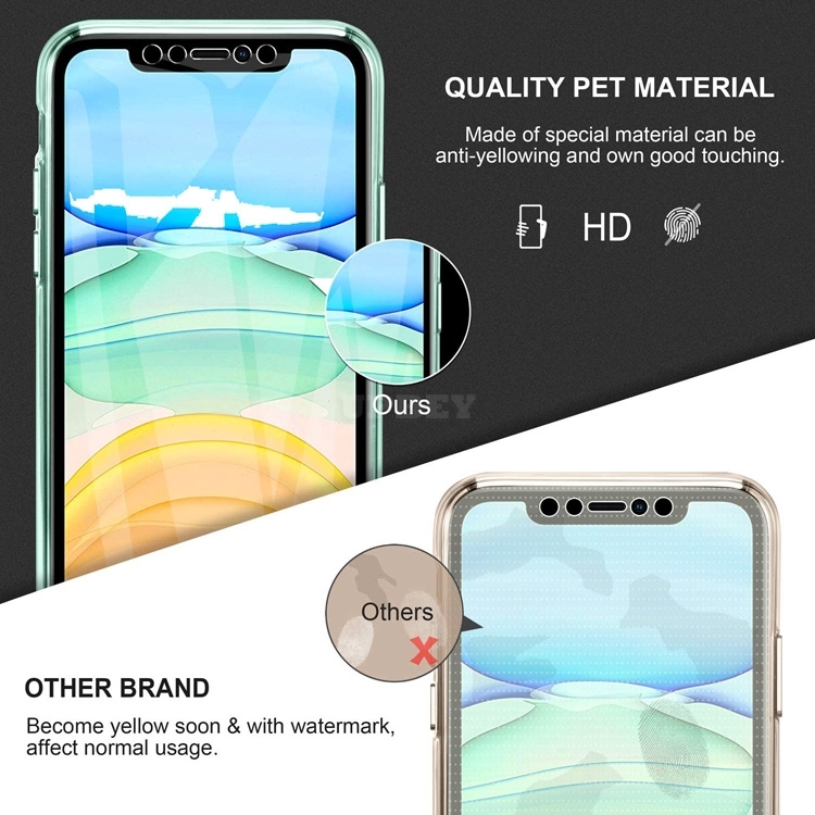 Cover Case TPU for iPhone Protect Clear Front + Back for Apple 12 / 11 / 11 Pro / 11 Pro Max / SE 2020 / X-XS / XS Max / XR / 7-8 / 7-8 Plus / 6-6S / 