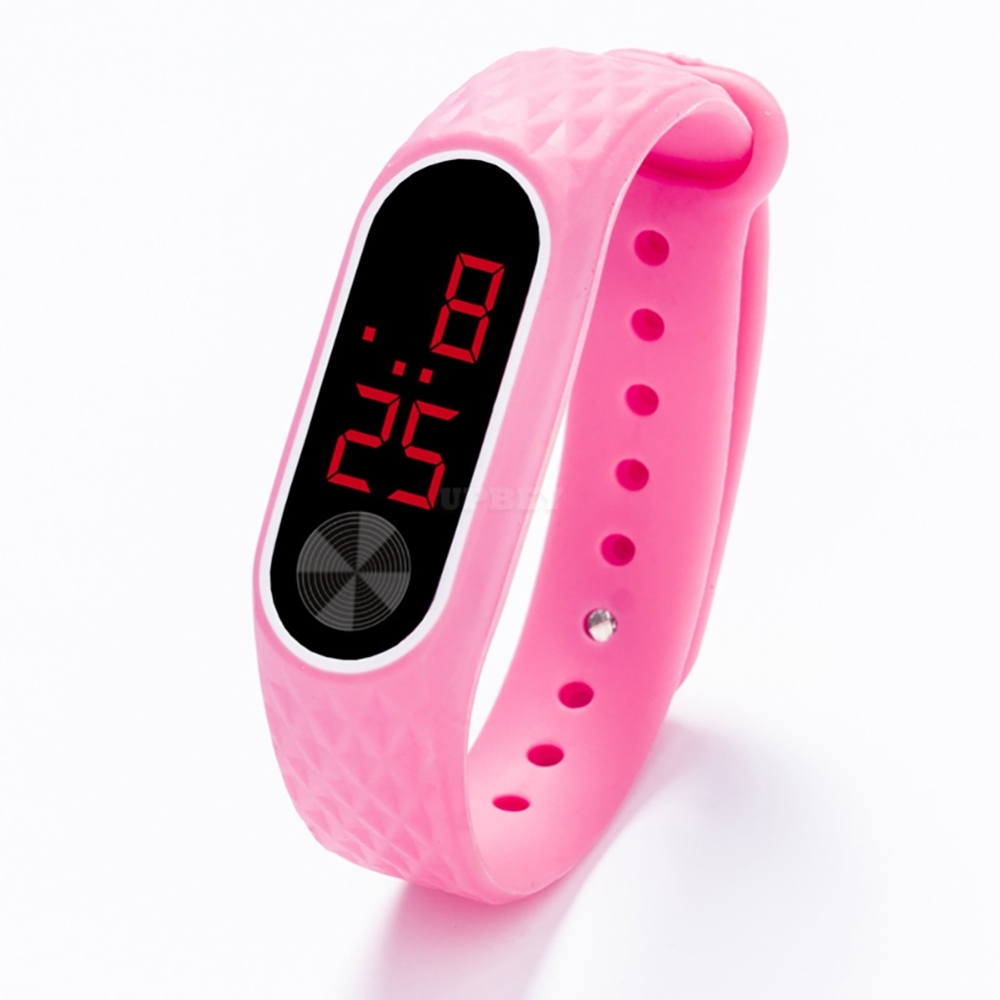 Kids Watch Bracelet LED Digital Sport Wrist Watch For Child Boys Girls New Electronic Clock  Pink