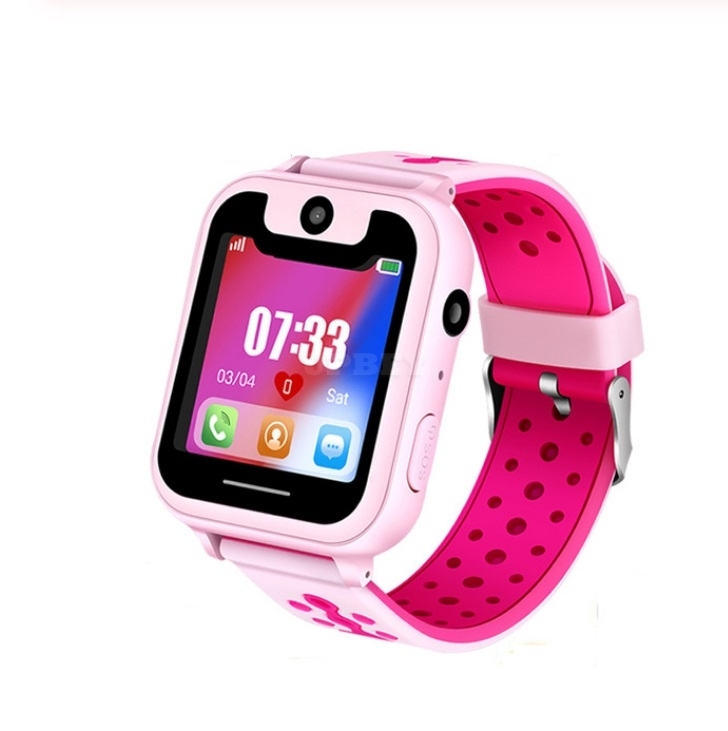 S6 Children's Smart Watch LBS Phone GPS Watch SOS Emergency Call Position Locator Outdoor Tracker Baby Anti-lost Monitor Pink LBS version