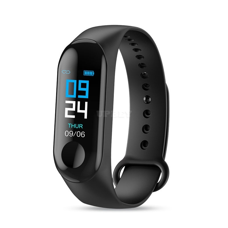 M3 Smartband Fitness Tracker Smart Bracelet Blood Pressure Heart Rate Monitor Waterproof Smart Band  black