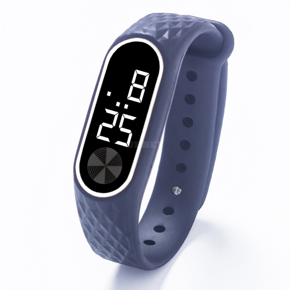 Kids Watch Bracelet LED Digital Sport Wrist Watch For Child Boys Girls New Electronic Clock  Black white
