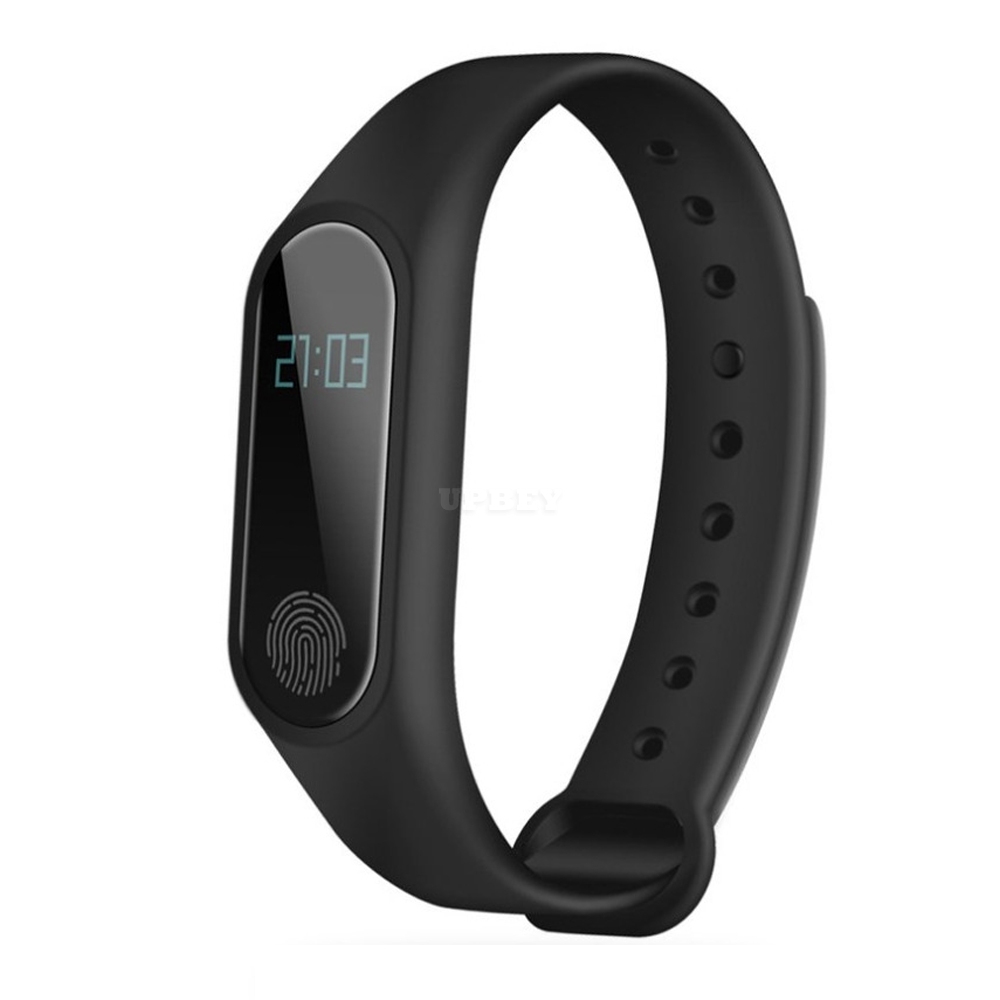 M2 Portable Heart Rate Monitor Water Resistance Fitness Pedometer Multi-Functional Sport Bracelet Black