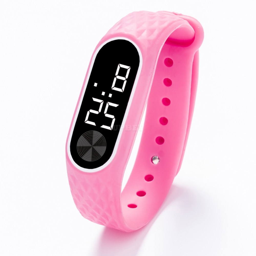 Kids Watch Bracelet LED Digital Sport Wrist Watch For Child Boys Girls New Electronic Clock  Pink