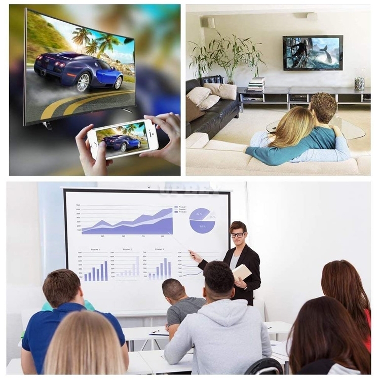 Converter HD Cable USB to HDMI MHL Video Audio Convert Adapter Look Smartphone on TV for iPhone, Samsung, Huawei, Xiaomi, Tablet, Ipad Universal