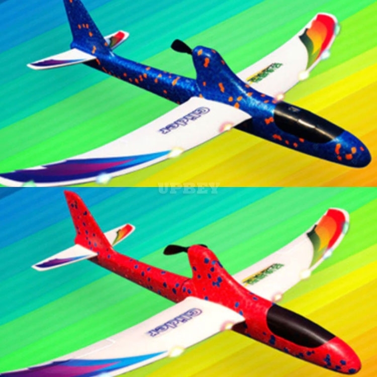 Flying LED Airplanes USB Charging Luminous Electric Hand Throwing Glider Soft Foam Coloured Lights Launch Toy for Children Gift Kids Fun
