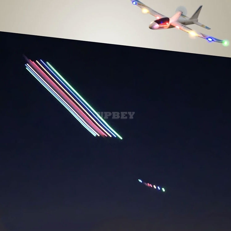 Flying LED Airplanes USB Charging Luminous Electric Hand Throwing Glider Soft Foam Coloured Lights Launch Toy for Children Gift Kids Fun