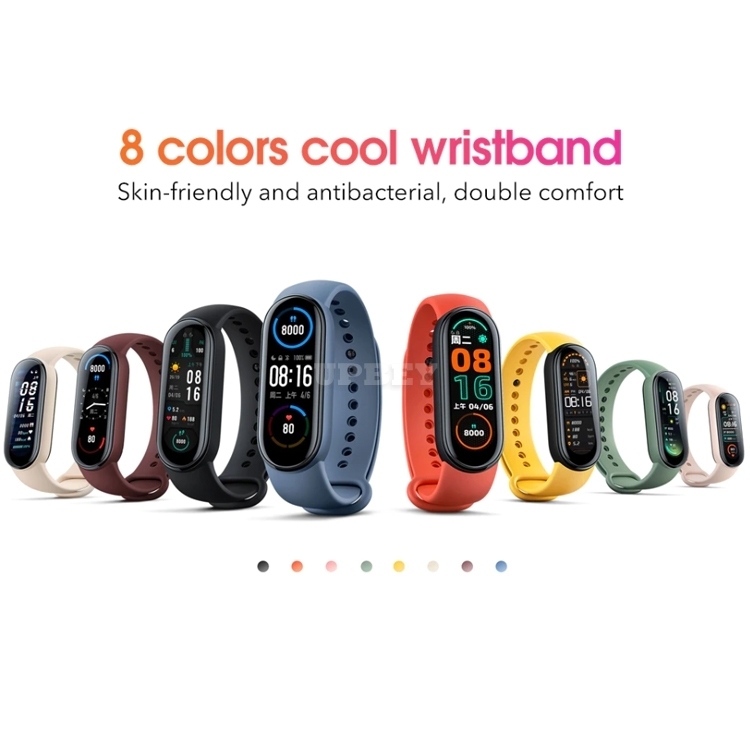 2021 New Original Mi Band 6 Xiaomi NFC GPS Altimeter Multilanguage Smartband Fitness Tracker Smart Bracelet Heart Rate Waterproof Blood Oxygen