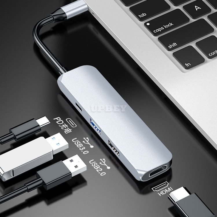 4in1 Card Reader HDMI TV-OUT Type-C USB 3.0 & 2.0 for Macbook Air Pro Laptop Charger PD Power Delivery Adapter