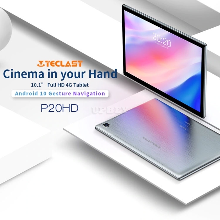 Teclast P20HD 10.1" Android 10 Tablet 1920x1200 SC9863A Octa Core 4GB RAM 64GB ROM 4G Network AI Speed-up PC Dual Wifi