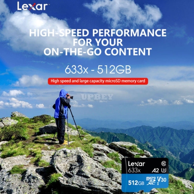 Memory Card Micro SD Lexar 633X New Original A1 A2 32gb 64gb 128gb 256gb 512gb 1TB SDXC SDHC Uhs-1 For Drone Camera Smartphone Switch