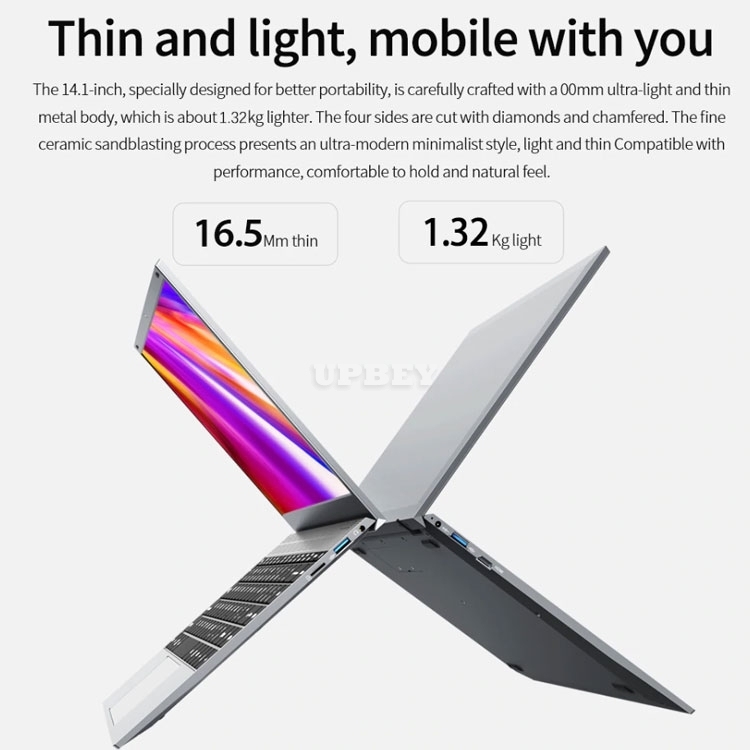 Laptop KUU XBOOK 14.1 Inch 8GB DDR4 RAM 256G SSD Notebook Windows 10 Intel J4115 Quad core Keyboard for Student Business