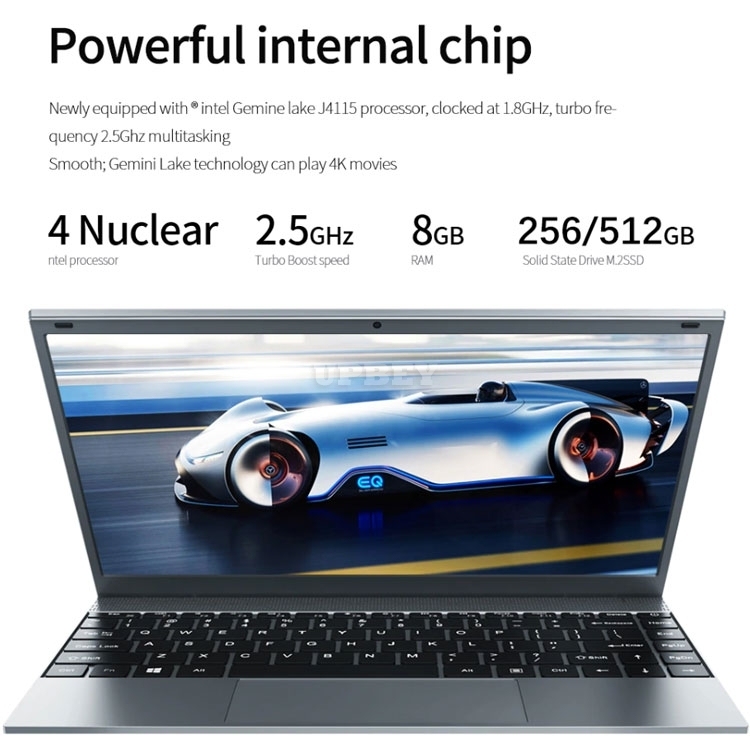 Laptop KUU XBOOK 14.1 Inch 8GB DDR4 RAM 256G SSD Notebook Windows 10 Intel J4115 Quad core Keyboard for Student Business