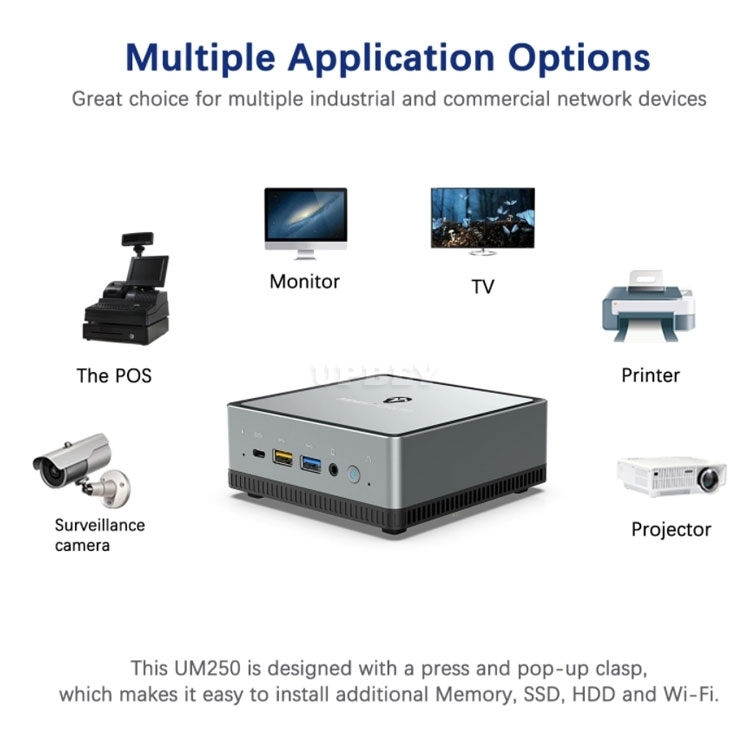 MINIS FORUM UM250 AMD Ryzen5 PRO 2500U Windows 10 Pro MINI PC DDR4 8-16GB RAM 256-512 SSD WIFI 6 BT 5.1 Game Computer 2.5 Inch SATA HDD