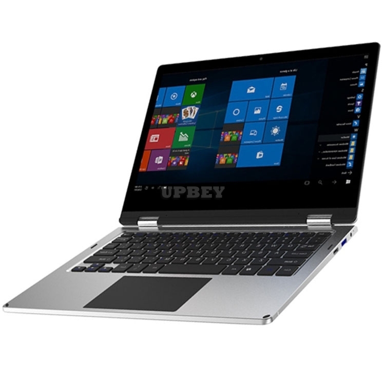 Foldable 360° Touch Screen Laptop 13.3 Inch Windows 10, Intel Celeron Processor, 4GB, 64GB SSD, Notebook for Student Business with Camera