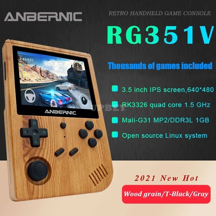 ANBERNIC New RG351V Retro Games RK3326 Open Source 3.5 INCH 640*480 Handheld Game Console Emulator For PS1 DC GBA PSP MD NeoGeo