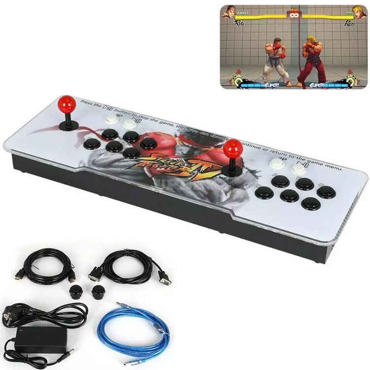Arcade Box 9D 3399 (16 3D + 3383 2D) Games in 1 Retro Video Games Double Stick Arcade Console 1280*720P 2 Players Retrogames 110V/220V