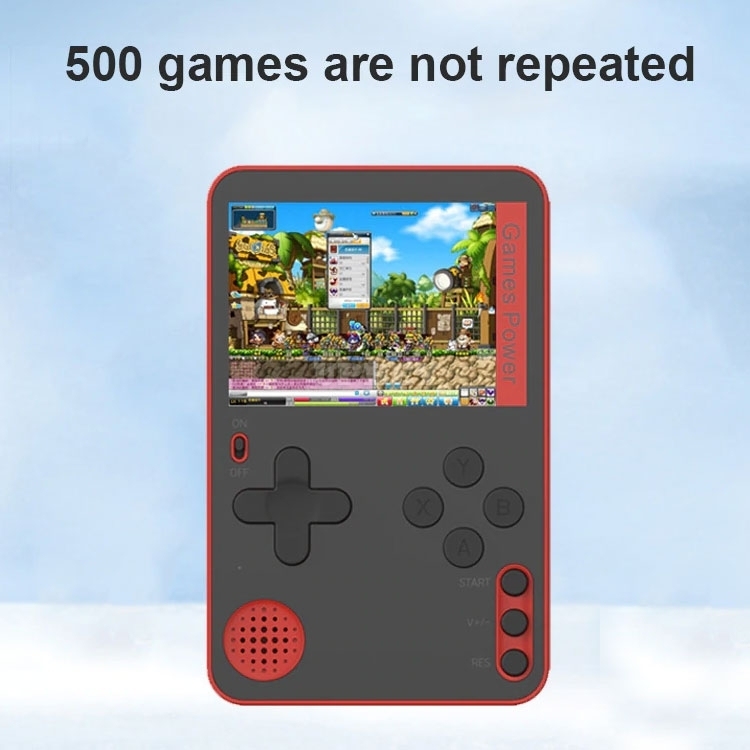 Ultra Thin RS-60/K10 Portable Handheld Game Console Built-in 500 Classic 8 Bit Games Retro Video 2.4 Inch Screen Retrogames
