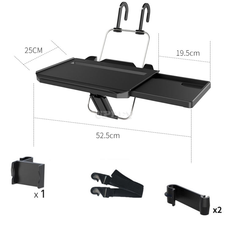 Universal Table Foldable Holder Auto Drinks Car Tablet Laptop Desk Computer Rack Shelf with Drawer Hook Passenger Truck