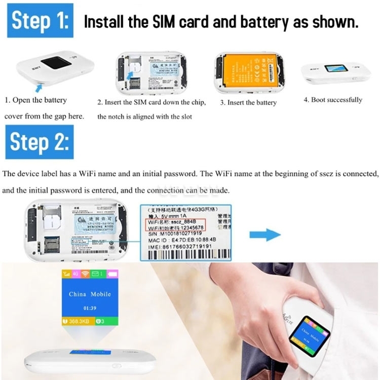 4G 3G Wifi Router Mini Lte Wireless Portable Pocket Wi Fi Mobile Hotspot Car Wi-fi With Sim Card Slot Port Ethernet Fast Internet Navigation