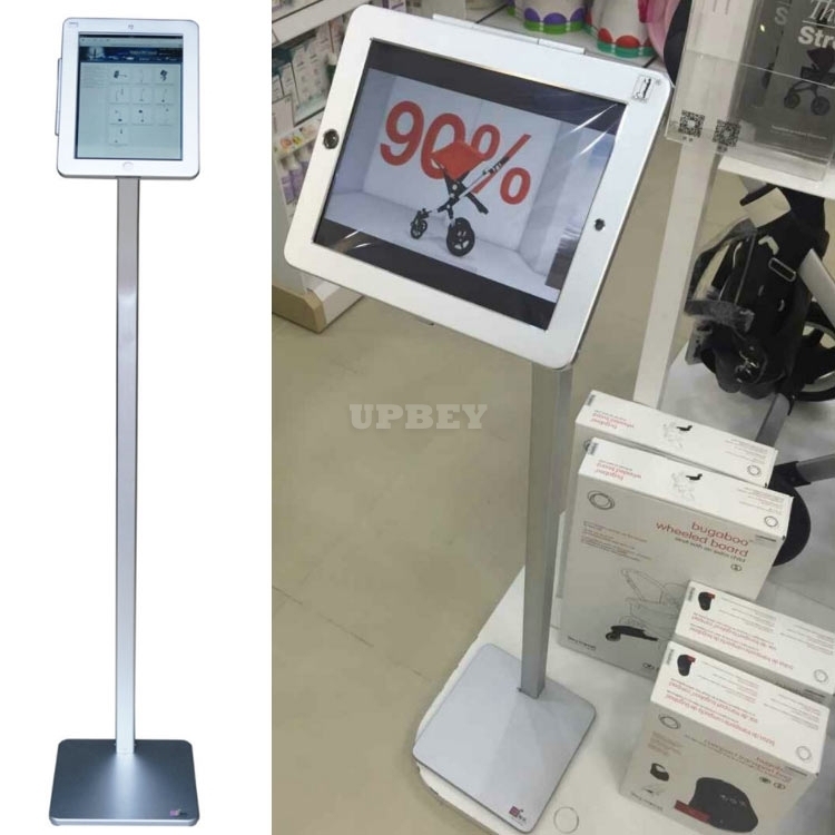 Holder Tablet Computer Display Stand, Aluminum Alloy Anti-Theft Stand for iPad Pro 2/3/4 12.9 9.7 Security Floor Lock Enclosure Metal Frame