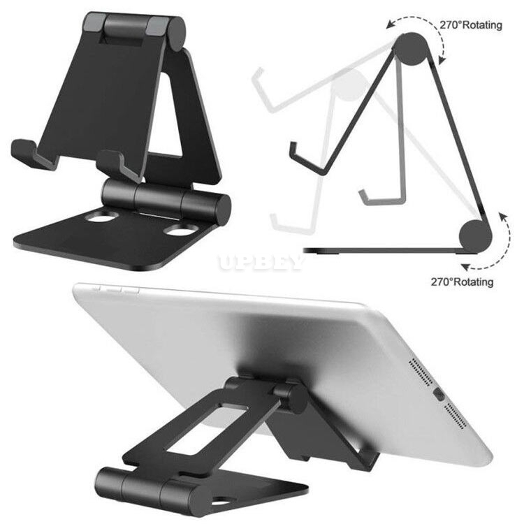 Universal Desktop Holder Tablet Stand For iPad 9.7 10.2 10.5 11 Mini inch Rotation Aluminium Tablet Stand secure For Samsung Xiaomi iPhone