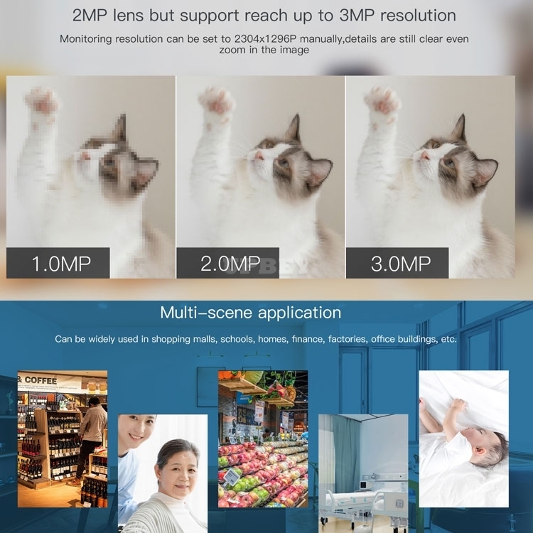 VStarcam C92S IP Wireless Camera Motion Smoke Humanoid Crying Baby Monitor Detection Led Wifi Indoor Record TF Cloud Night Vision Security CCTV