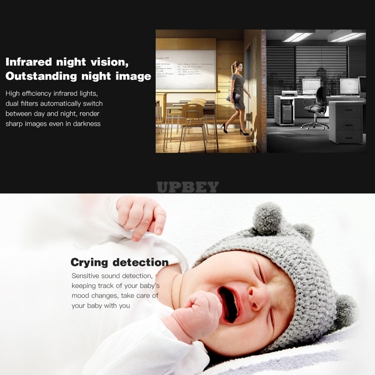 VStarcam AF81 IP Wireless Camera AI Face Recognition Motion Smoke Alarm Humanoid Crying Baby Detection Wifi Indoor Cloud Night Vision Security CCTV
