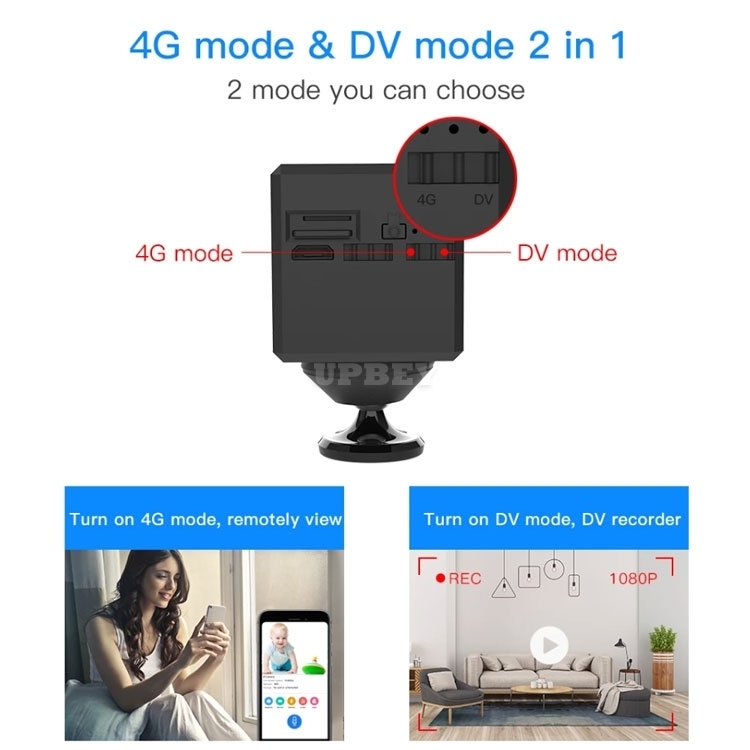 VStarcam CB72 Mini Camera 2 Years Battery 2600mAh IP Wireless Motion Detection Indoor Night Vision CCTV 1080P 4G SIM Card Wifi Security Alarm