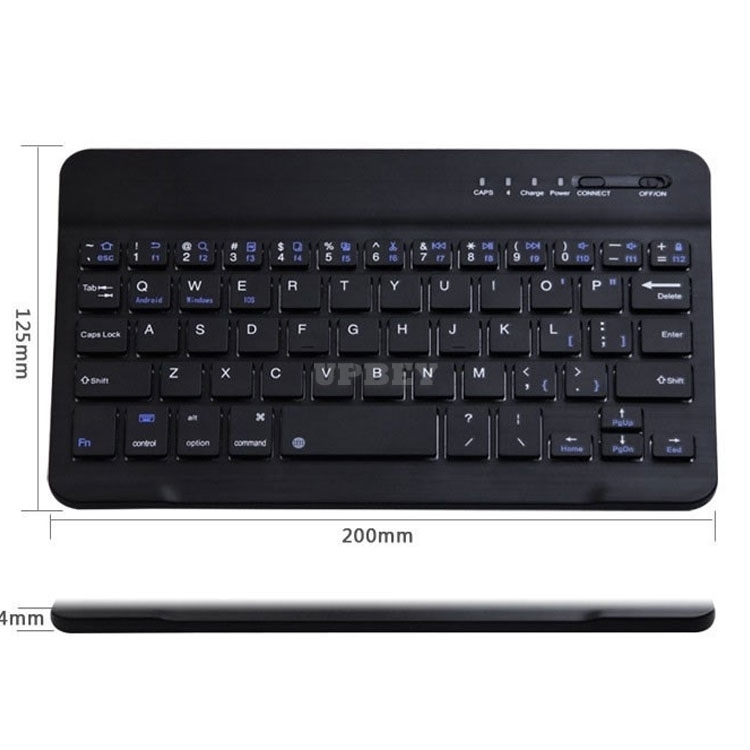 Universal Bluetooth Keyboard Black White Android IOS MAC OS Windows for Tablet iPad Smartphone Kit with Mouse Touch Pad Holder Stand