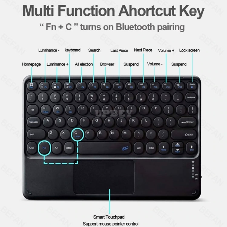 Kit Cover + Magnetic Keyboard For iPad Pro 11 2020 12.9 2018 Air 4 10.9 Bluetooth Touchpad Case Many Colors Work Student Holder Magic Travel