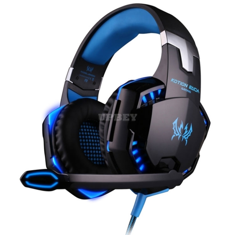Cool Gaming 3.5mm Headset Mic LED Stereo Surround Headphones for PS3 PS4 PS5 Xbox Series S / X ONE 360 Blue Orange Black