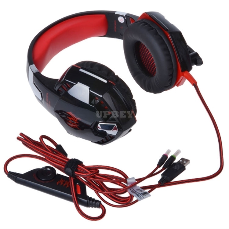 Cool Gaming 3.5mm Headset Mic LED Stereo Surround Headphones for PS3 PS4 PS5 Xbox Series S / X ONE 360 Blue Orange Black