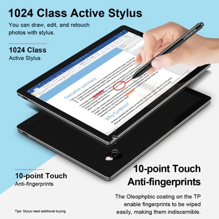 2in1 New Laptop Teclast X6 Pro 12.6" Intel Dual Core 8GB RAM 256GB SSD HD 2880*1920 Notebook Windows 10 Camera Tablet + Pen + Keyboard