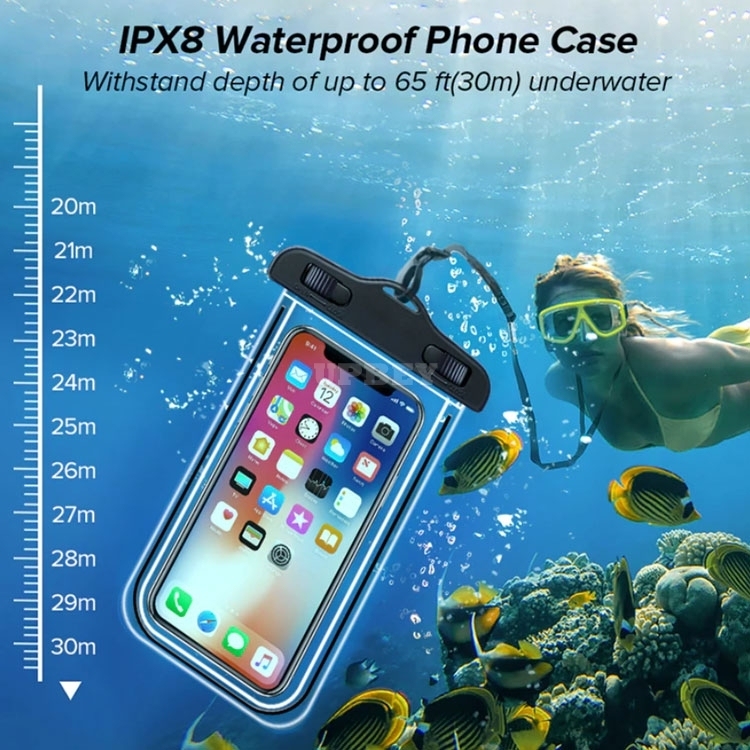 Universal Waterproof 30m Phone Bag Cover Case Smartphone Beach Pool for iPhone Samsung Xiaomi Huawei Redmi Realme Vivo Oppo