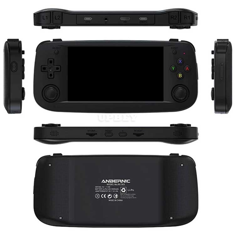 ANBERNIC New RG503 Game Console Handheld Retrogames OLED Wifi 64Bit HDMI Output 4.95 inch Display HD