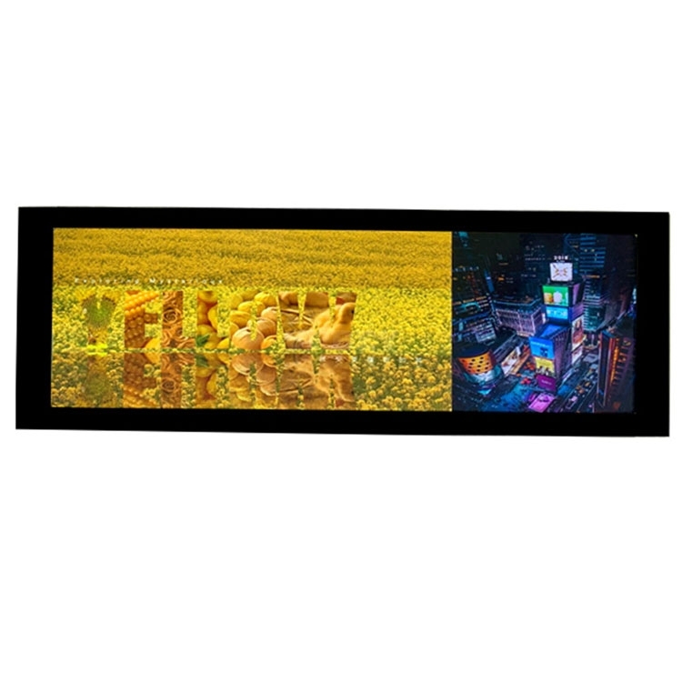 7.8" Advertising Shelf Edge Digital Advertising Player Ultra Wide Stretched Display For Supermarket