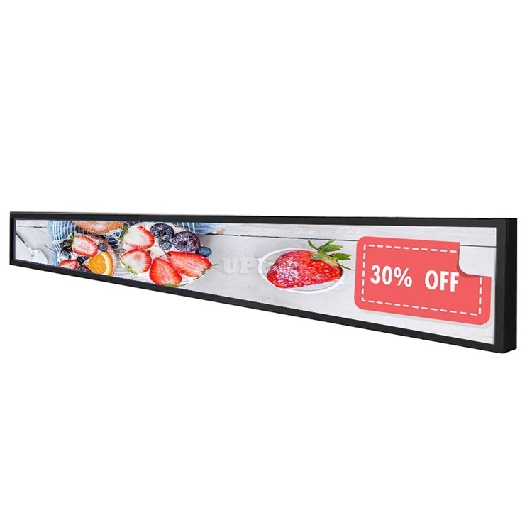 47.1" Advertising Shelf Edge Digital Advertising Player Ultra Wide Stretched Display For Supermarket