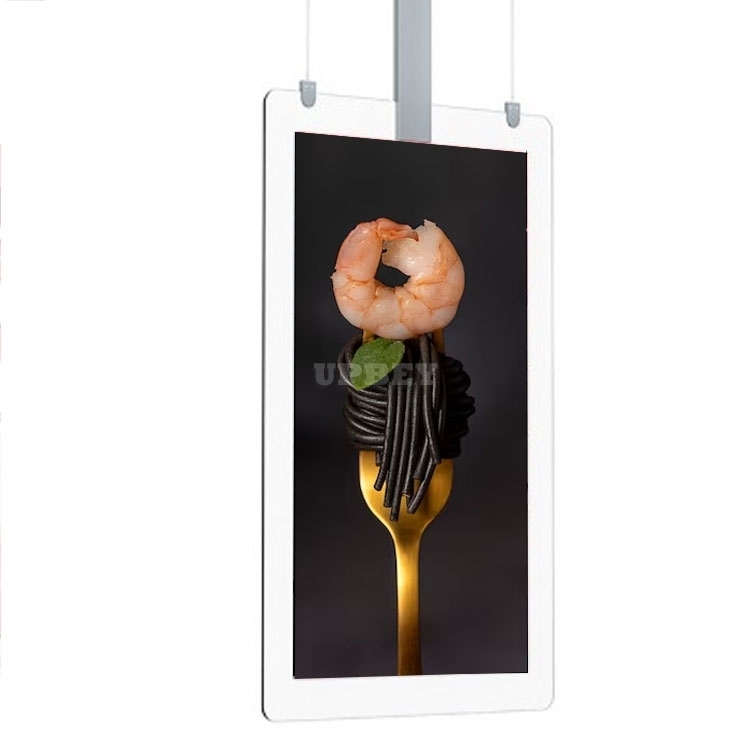 32" Android Ceiling Mounted Dual Sided Signage LCD Video Price Tag Display Side Advertising Digital Show Products for Supermarket Store Hotel Restaura