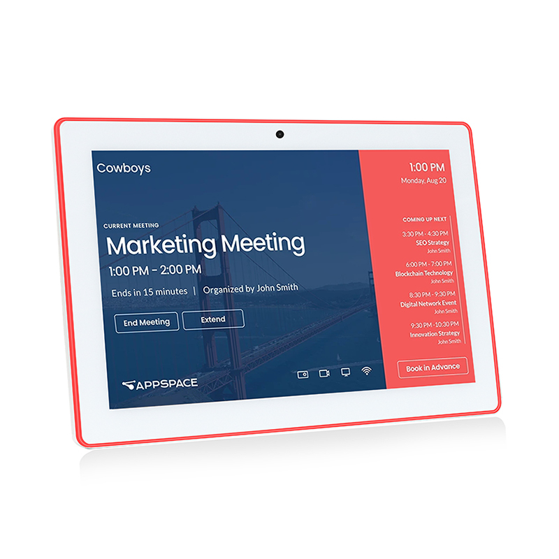 10.1 Inch Android Touch Tablet Meeting Room Equipment POE Four-edge Lights Wall Mount Digital Signage