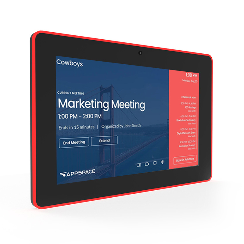 10.1 Inch Android Touch Tablet Meeting Room Equipment POE Four-edge Lights Wall Mount Digital Signage