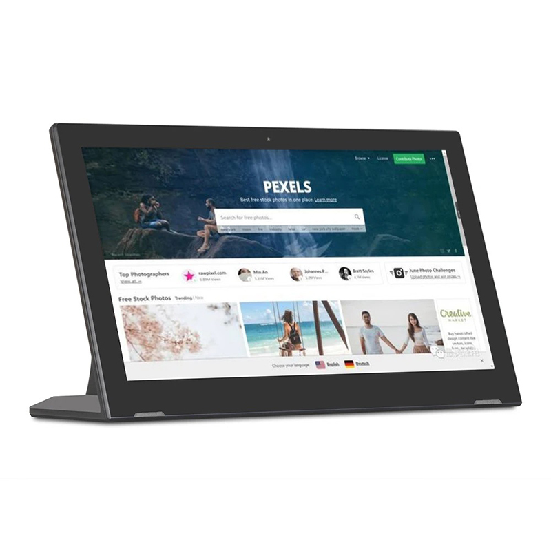Android Touch Tablet All in One 10.1 inch Desktop Stand L-type Digital Signage