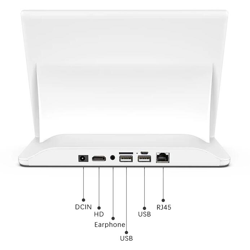 Android Touch Tablet All in One 10.1 inch Desktop Stand L-type Digital Signage