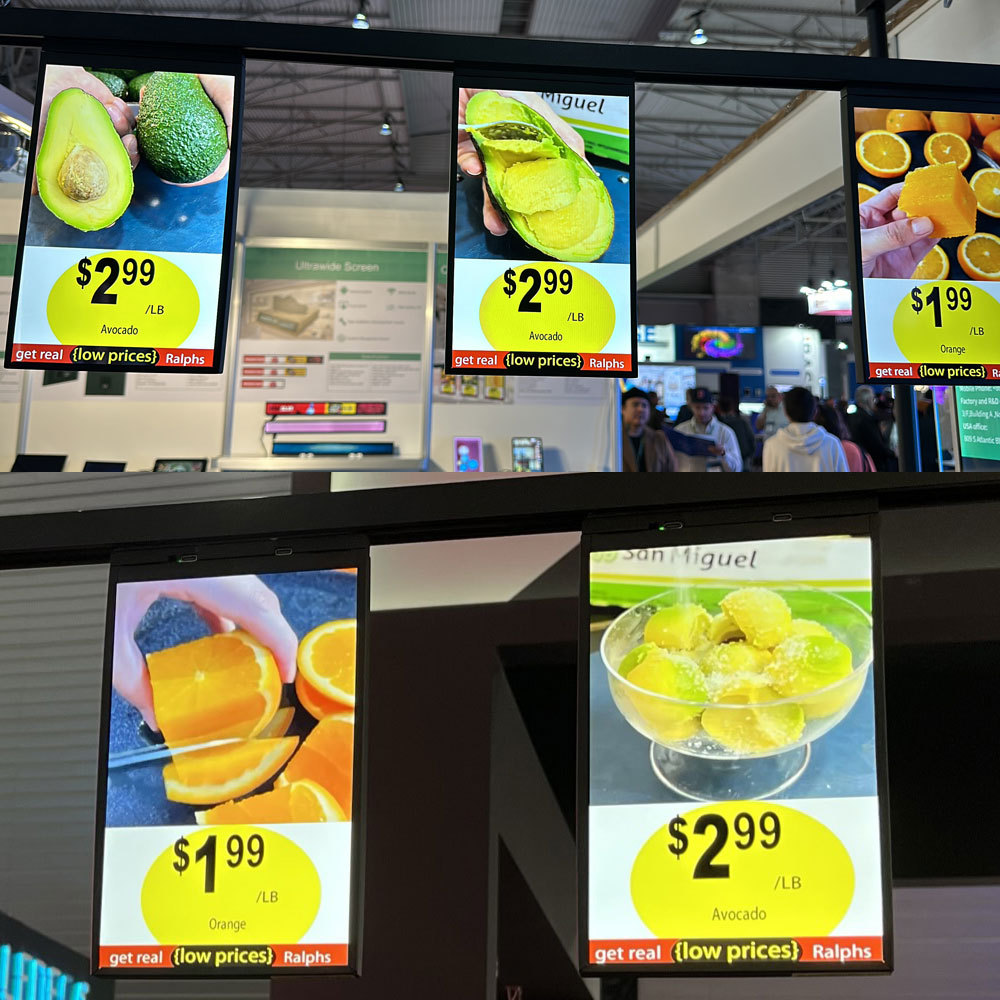 (1PC Dual Side Display, Same Content) 10.1" LCD Video Price Tag Advertising Digital Signage Show Products for Supermarket Store Hotel Restaurant