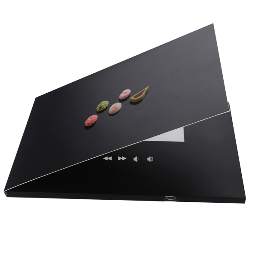 Custom 4.3 Inch LCD Video Brochure from China Factory | Black Digital Wedding & Business Card Digital Signage Display Marketing Advertise