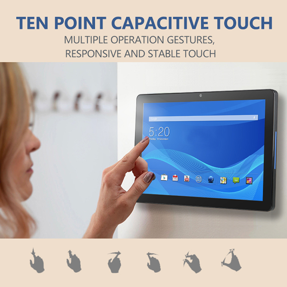 8" Inch Smart Home Automation Display LCD IPS Light Wall Mounted GDN RS485 POE Landscape Capacitive Touch Screen Android PC ODM