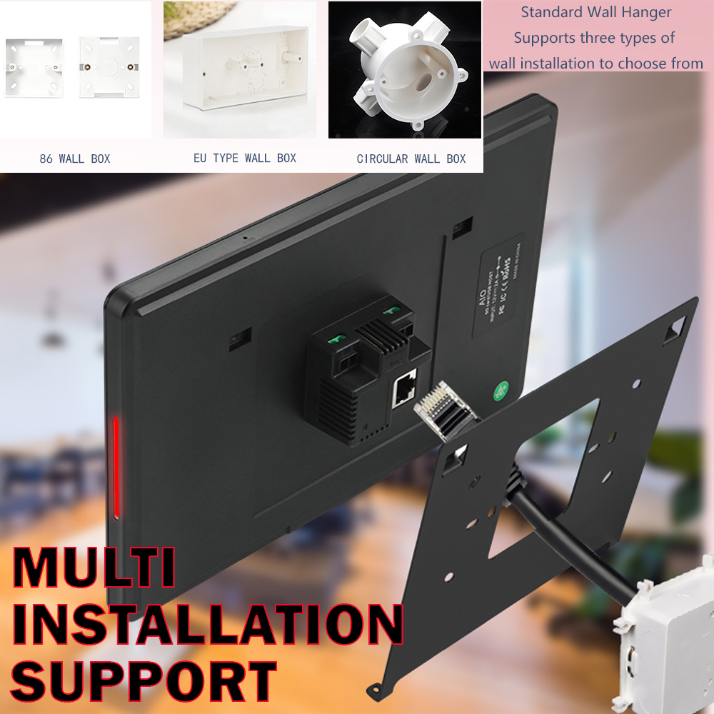 8" Inch Smart Home Automation Display LCD IPS Light Wall Mounted GDN RS485 POE Landscape Capacitive Touch Screen Android PC ODM