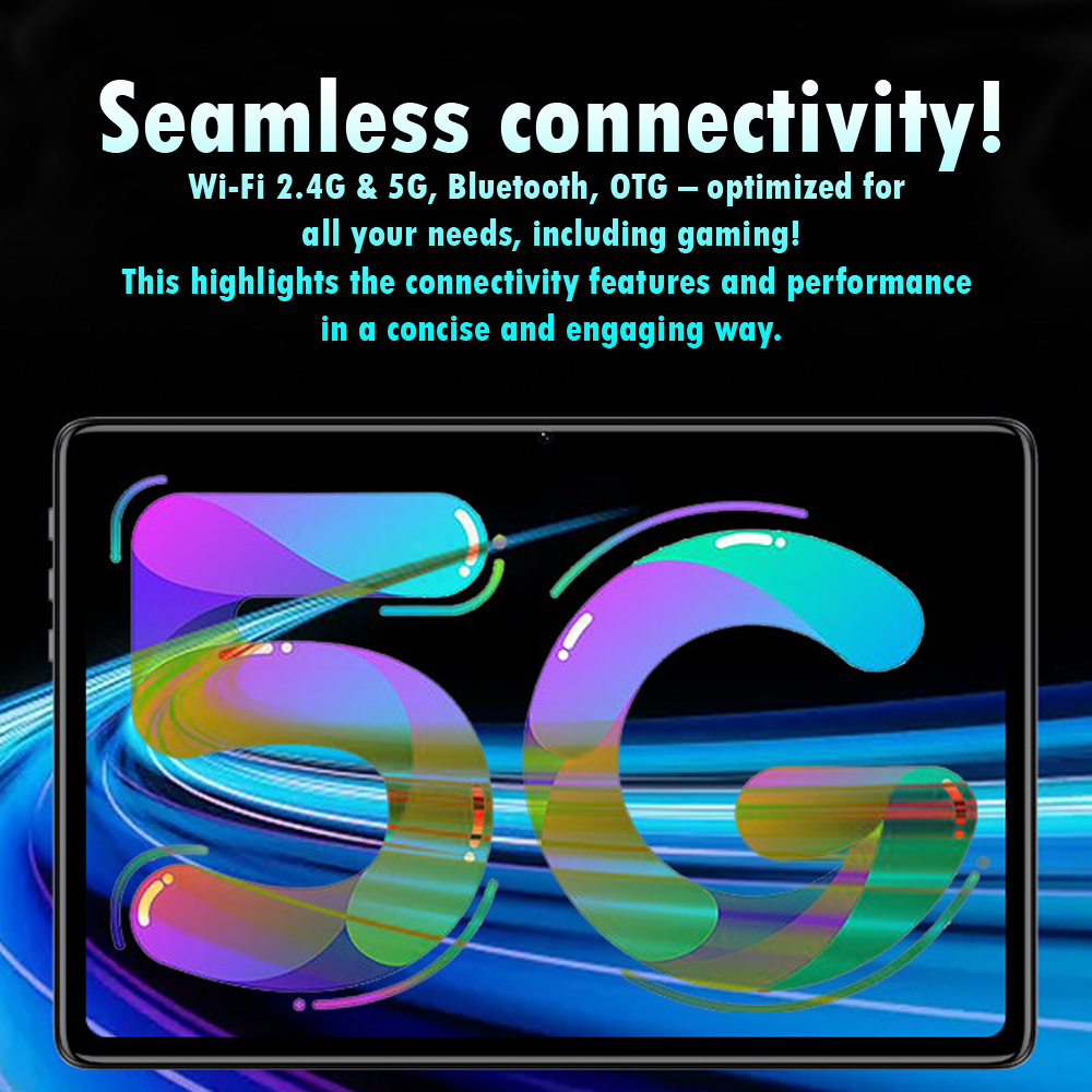 8.4" Blue New Tablet Desktop WiFi 5G Display LCD Touch Android PC With Slot Sim 4G for Gaming WiFi Cheap Kids Education Camera