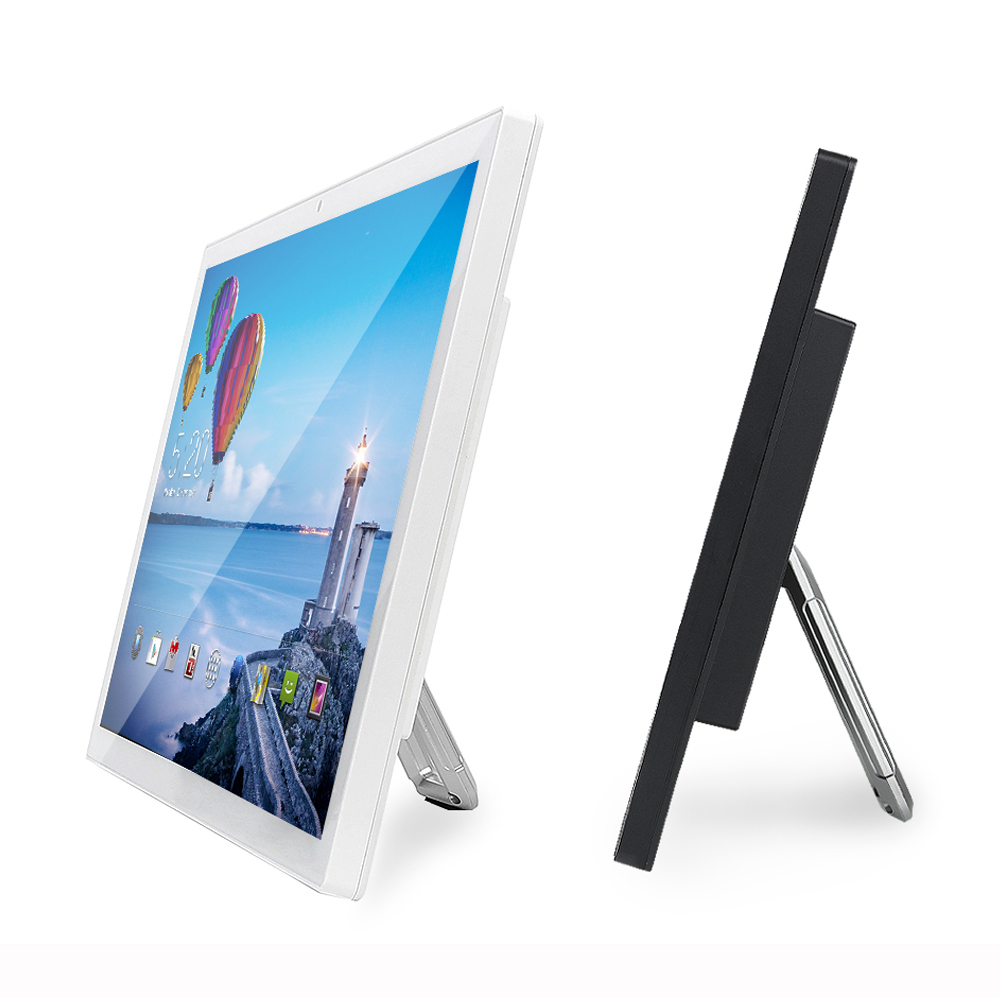 15.6" White Display LCD Capacitive Touch Android Wall Mounted Narrow Bezel Flat Panel OEM ODM for Meeting Room Hotel Bank Malls